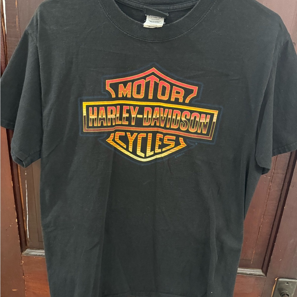 Harley-Davidson Black Tee with Fiery Logo